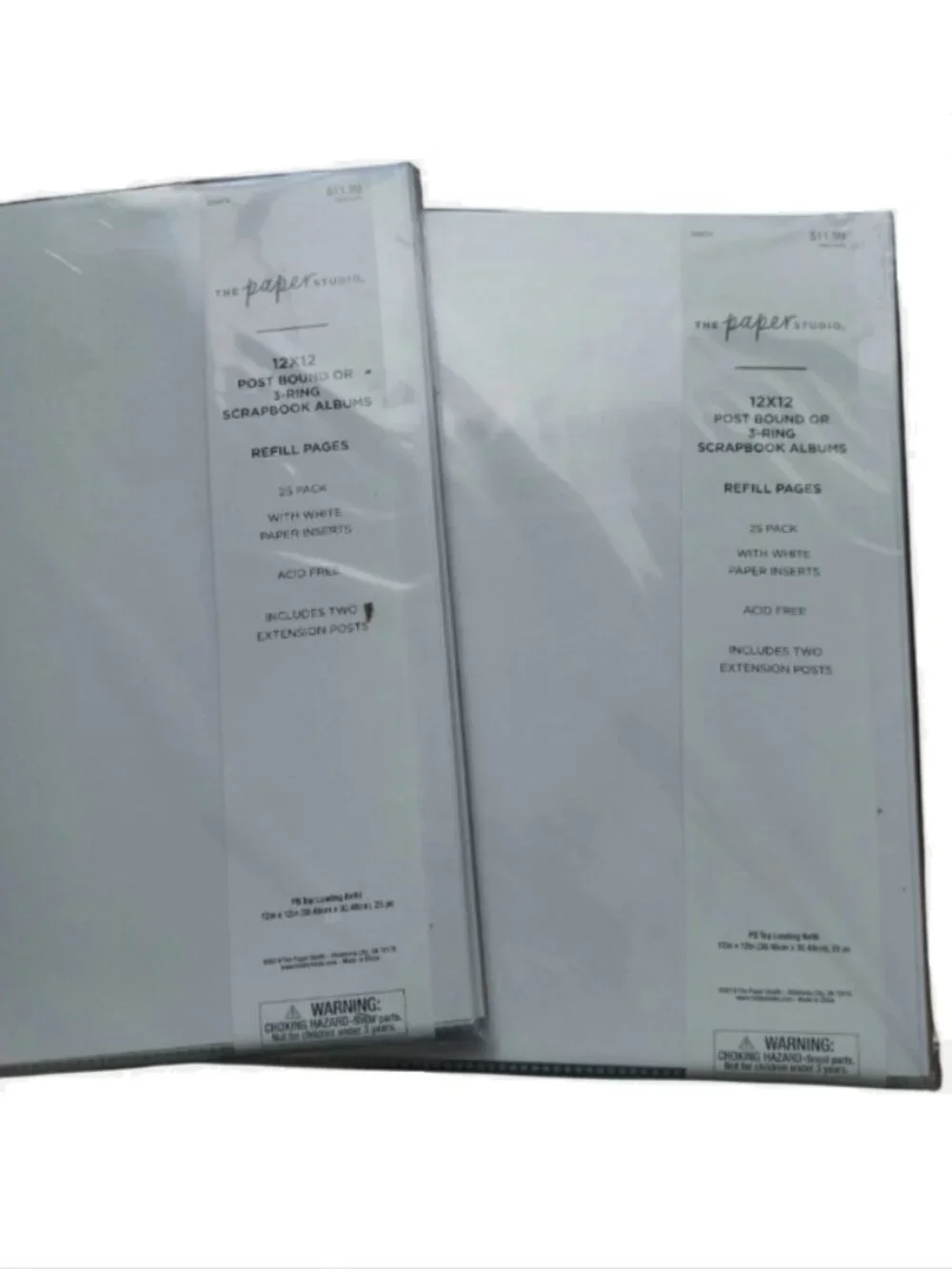 The Paper Studio 12 X 12 Refill Album Pages 50 Sheets and Cream Cardstock New